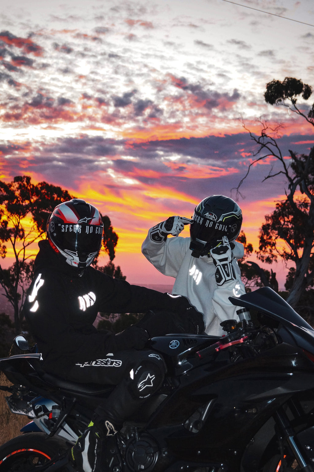 Helmet Banner Sticker
