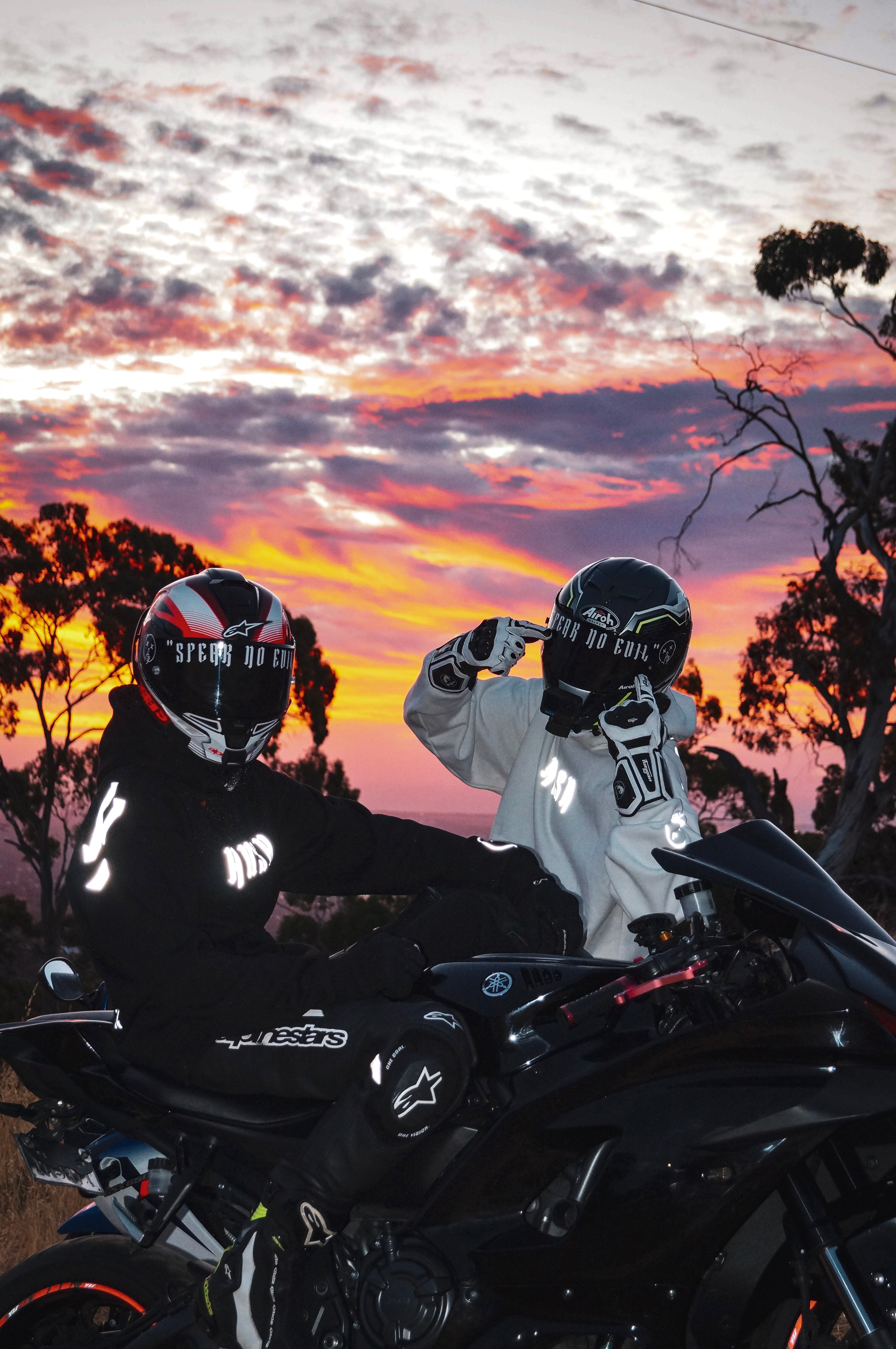 Helmet Banner Sticker