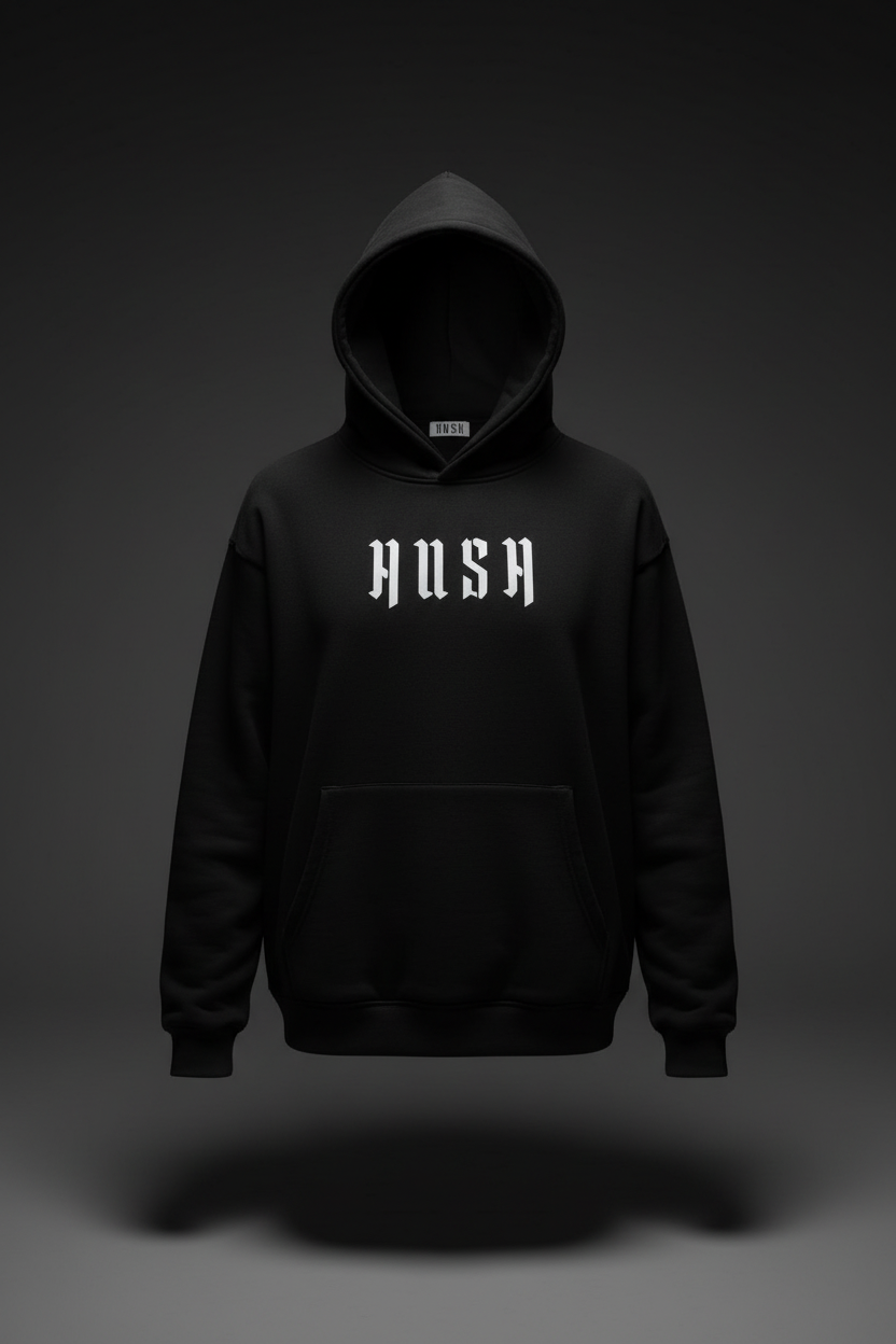 HUSH Hoodie Front Product Shot