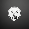 HUSH Logo Sticker - Banner Style