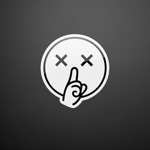 HUSH Logo Sticker - Banner Style