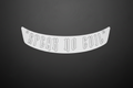 Speak No Evil Visor Banner Sticker - White Gothic Font